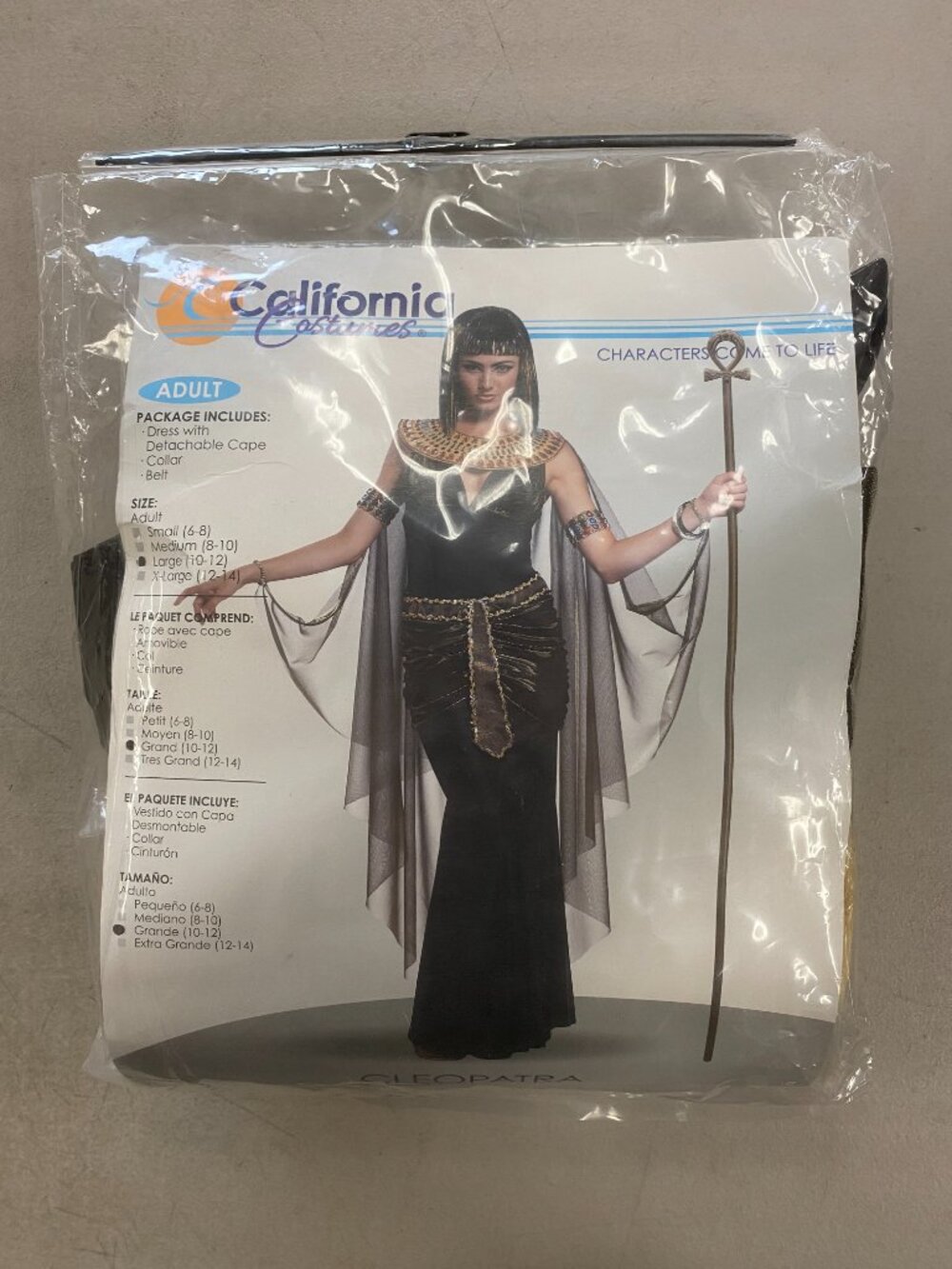 Cleopatra Adult Costume (Large 10-12) - Picture 2 of 6